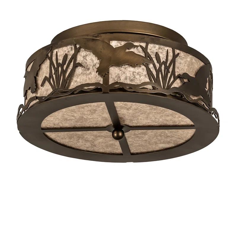 Meyda Lighting Mica Semi Flush Mount