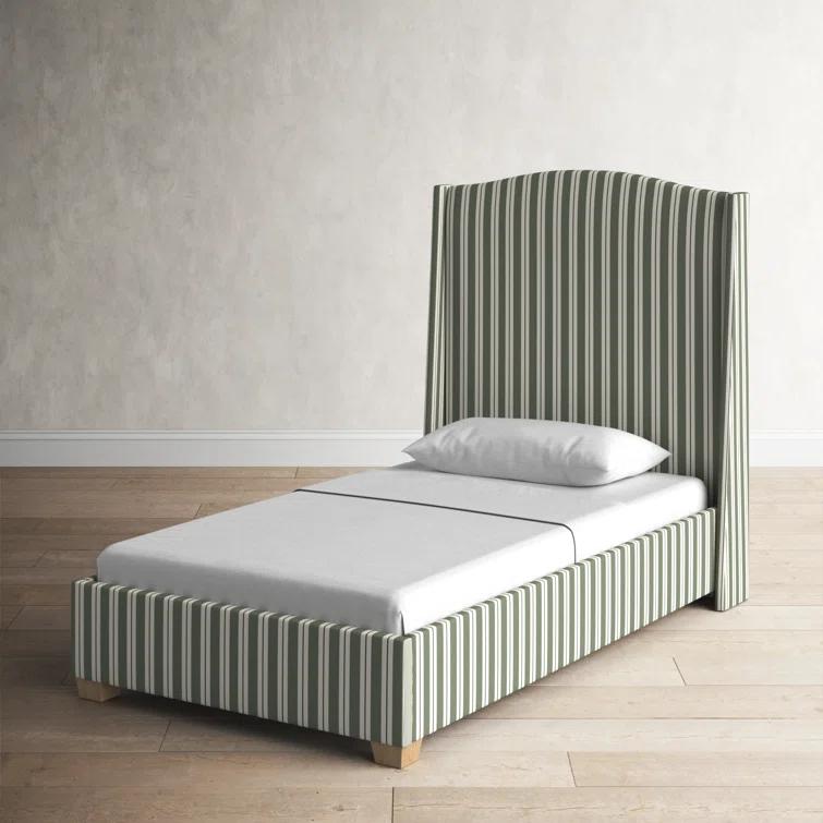 Hagerman Upholstered Wingback Bed