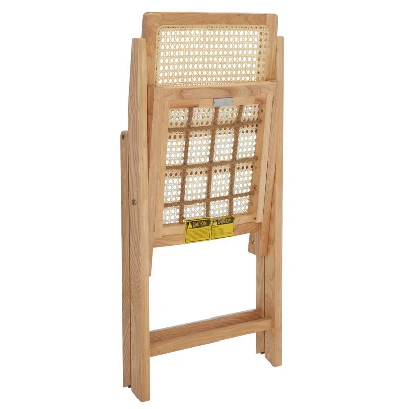 Dan Rattan Folding Dining Chair (Set of 2)