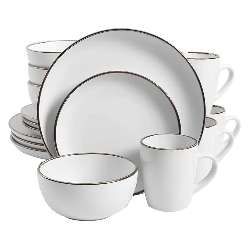 Gibson Home Rockaway Round Stoneware Dinnerware