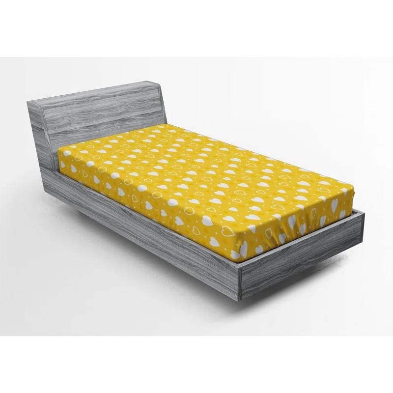 Ambesonne Microfiber Fitted Sheet