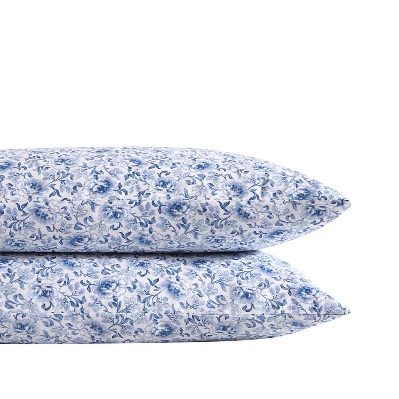 Laura Ashley Laura Ashley Printed Cotton Sateen Pillowcase Set (Set of 2)