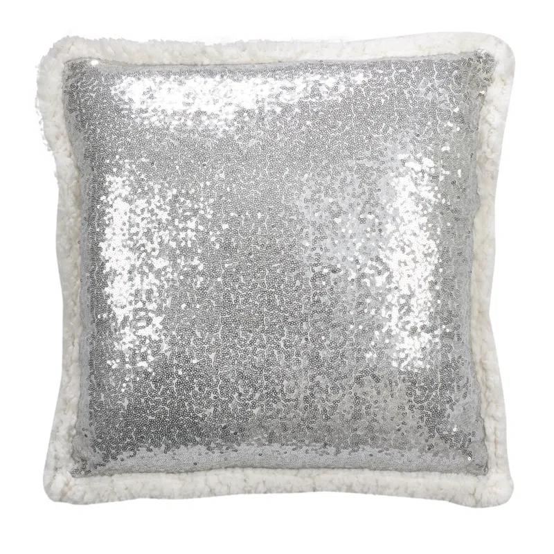 Saro Paillette Collection Sequined Throw Pillow