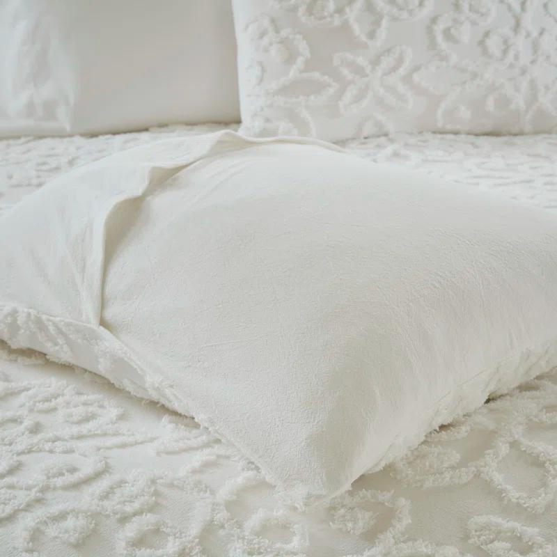 Kelly Clarkson Home Emberly Tufted Cotton Chenille Duvet Cover Set