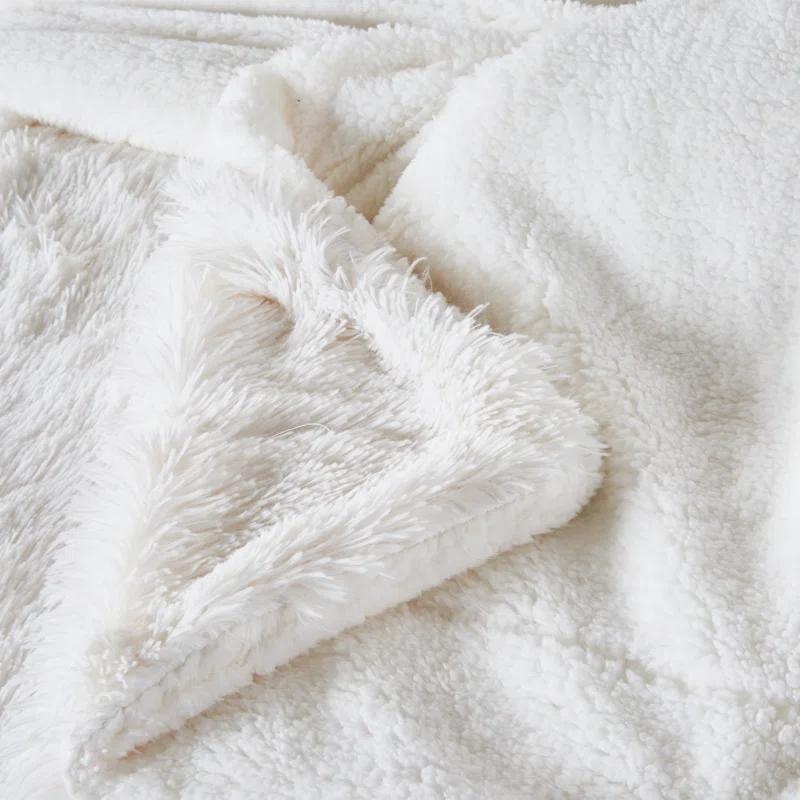 Chanasya Shaggy Shaggy Super Elegent Sherpa Long Fur Throw