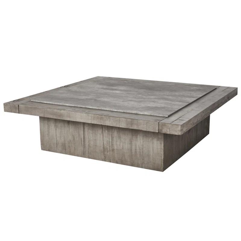 Edin Rectangular Reclaimed Wood Coffee Table (60")