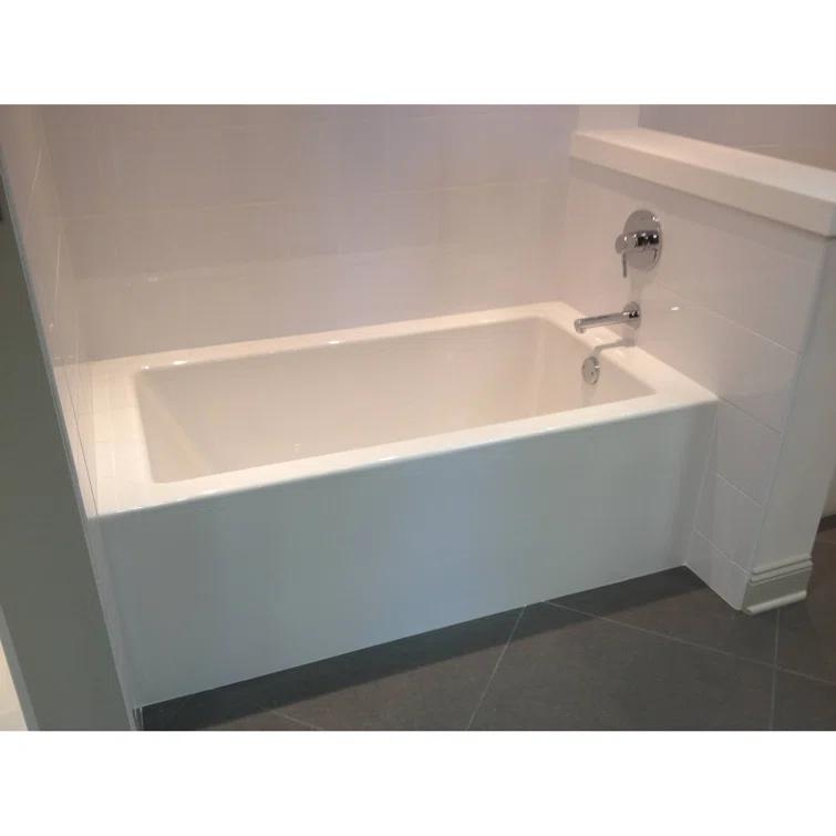 Hydro Systems Sydney 60'' x 32'' Alcove / Tile In Soaking Acrylic Bathtub SYD6032ATO-BIS-LH-WOV.WHI