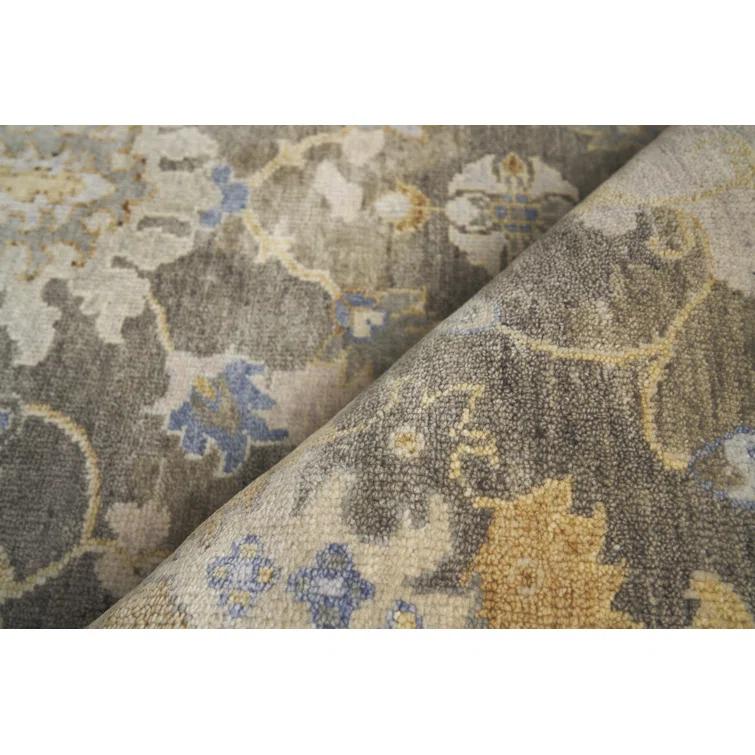 EXQUISITE RUGS Essex Wool Damask Indoor Rug