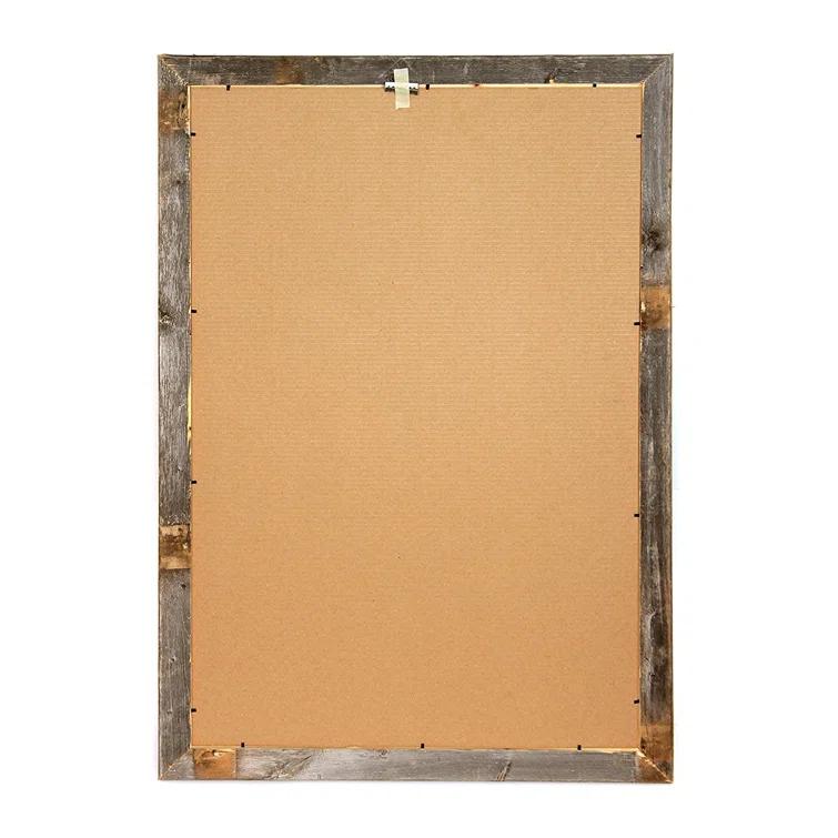 Millwood Pines Kattan Weathered Gray Wood Beveled Picture Frame