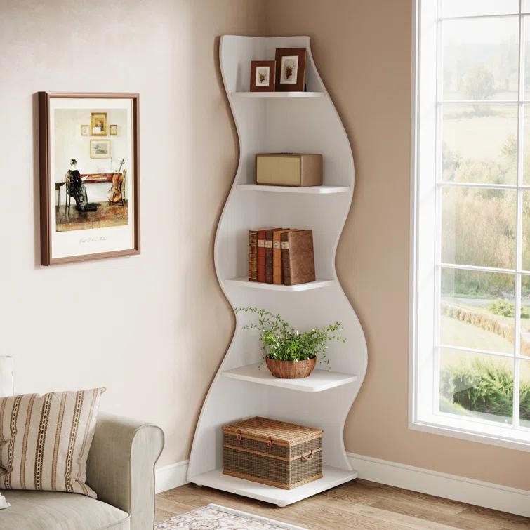 Millwood Pines Arhab Corner Bookcase