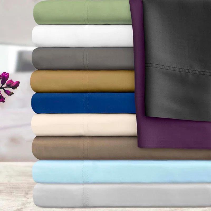 Superior Superior 300 Thread Count Rayon From Bamboo Solid Deep Pocket Bed Sheet Set