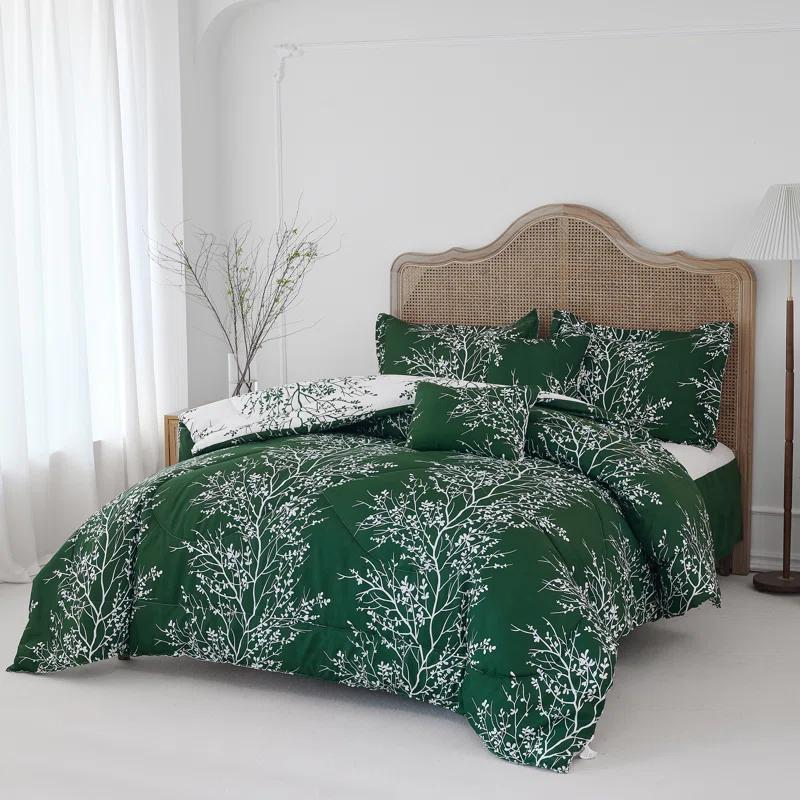 Spirit Linen 6-Piece Foliage Reversible Comforter Set