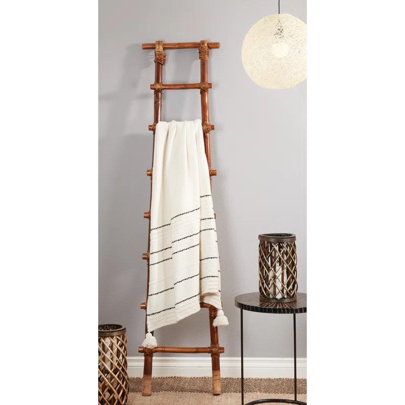 Saro Sevan Collection Hand Woven Throw Blanket