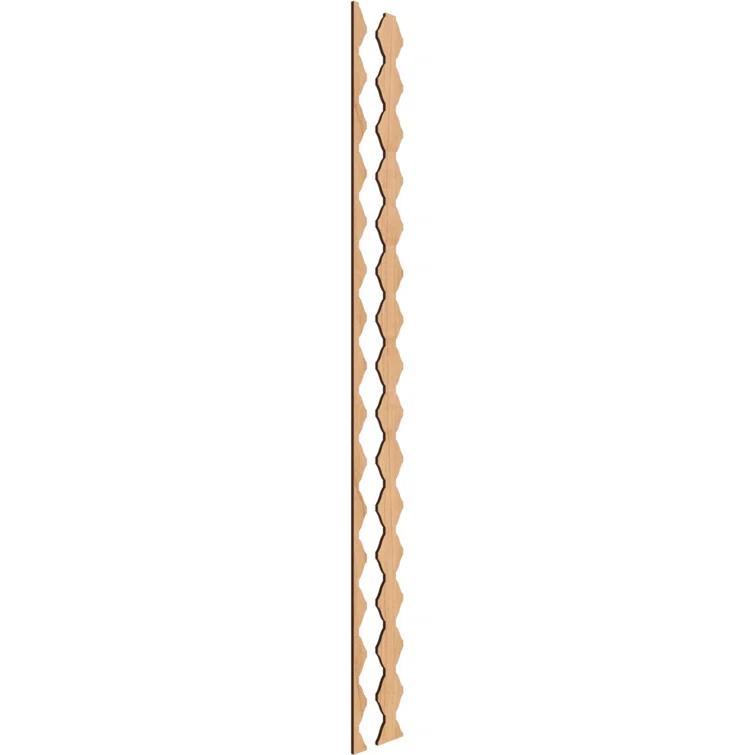 Ekena Millwork Sheyenne Adjustable Wood Decorative Slat Wall Panel Kit