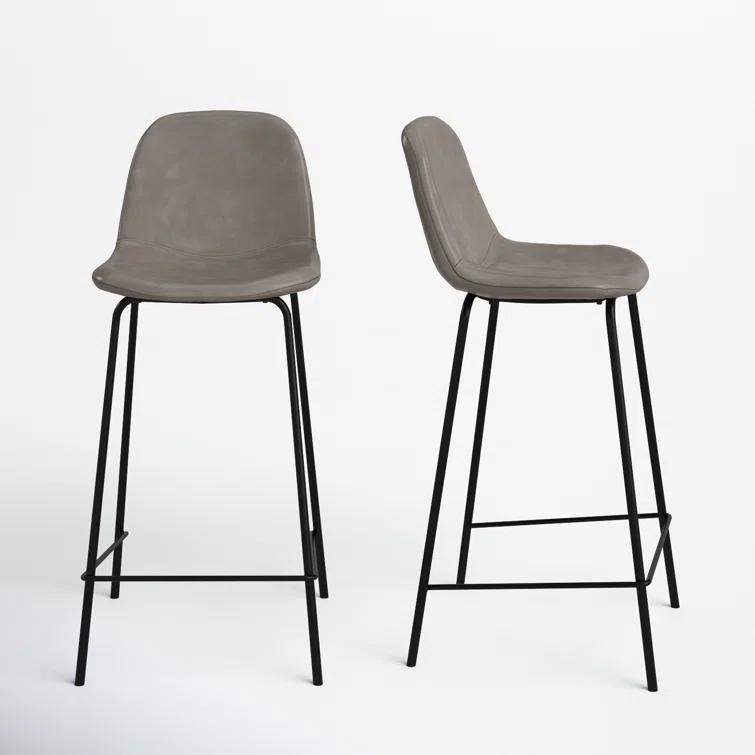 Kody Vegan Leather Bar & Counter Stool (Set of 2)