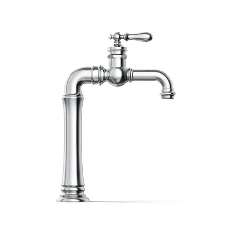 Artifacts Gentleman's Single Hole Bathroom Faucet with Drain Assemby