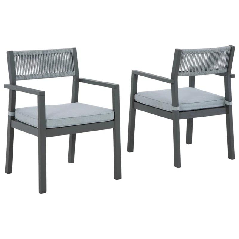 Colb Outdoor Dining Armchair with Cushion (Set of 2)
