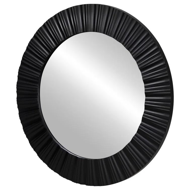 Northlight Seasonal Elegant 20" Contemporary Fluted Round Mirror Wall Decor