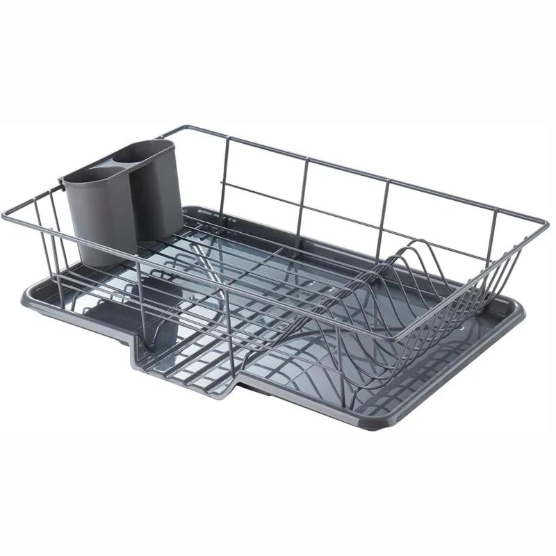 Red Barrel Studio® Steel 3-Piece Large Dish Drainer by Sweet Home Collection