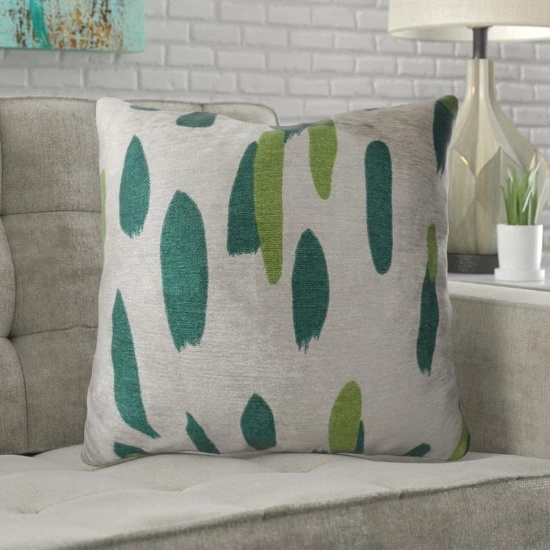 Plutus Brands Bosky Willow Dots Indoor/Outdoor Reversible Throw Pillow