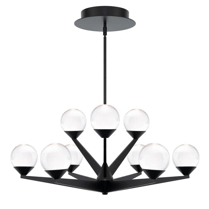 Double Bubble 9 - Light Dimmable LED Sputnik Sphere Chandelier