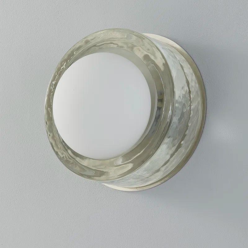 Ravi Round Sconce - Polished Nickel