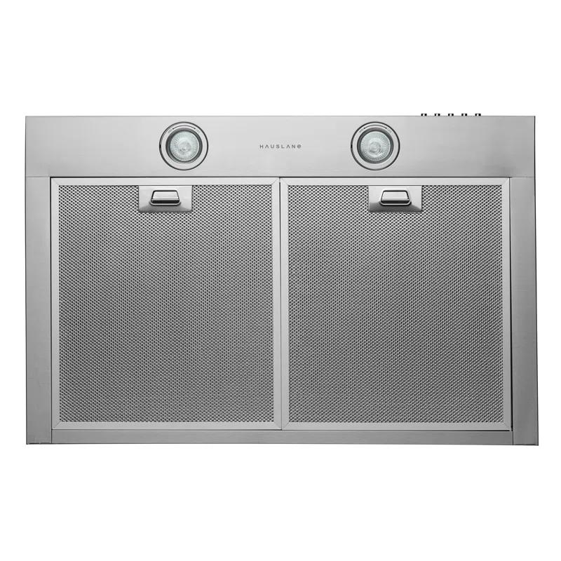 Hauslane Hauslane Wall Mount Range Hood 30 Inch | Wall Chimney | 6” Duct/Ductless Convertible, Strong Suction, Six-layer Aluminum Filters, Changeable LED Lamps, Stove Kitchen Vent Hood WM-530SS-30B
