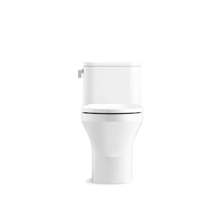 Kohler Spacity One-Piece Compact Elongated Toilet With Skirted Trapway, 1.28 Gpf K28020-0