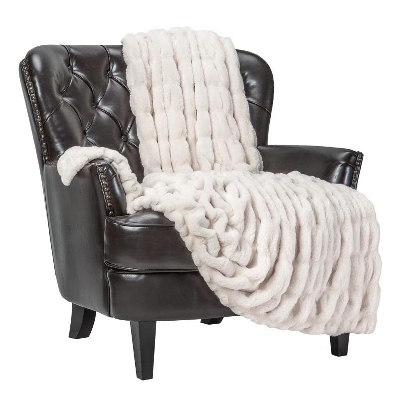 Chanasya Faux Fur Throw