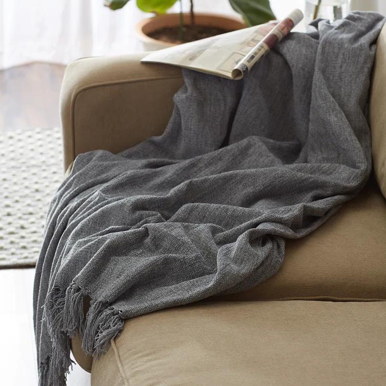 Design Imports Hand Woven Throw Blanket