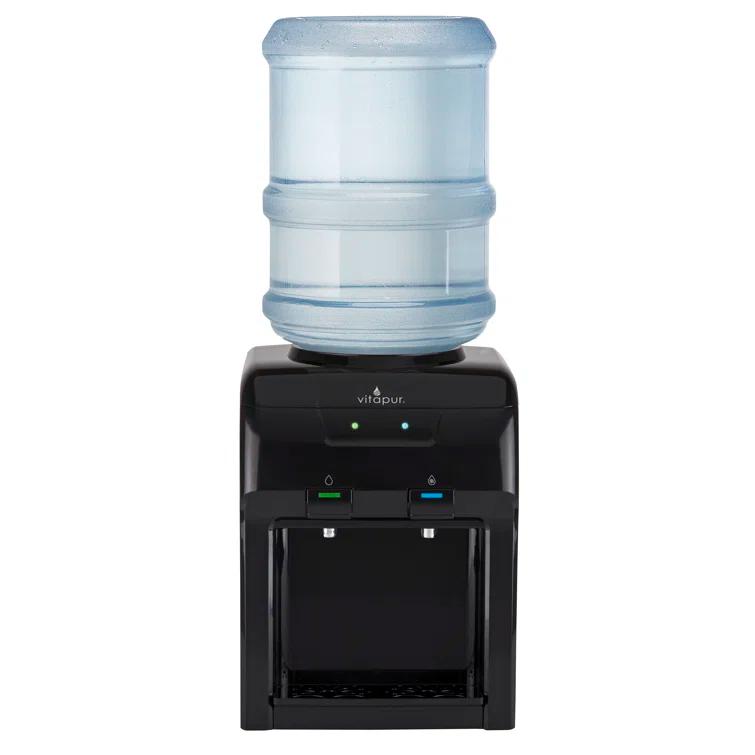 vitapur Vitapur Black Countertop Top Loading Electric Water Dispenser