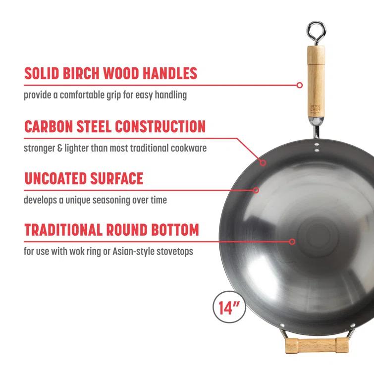 JOYCE CHEN Joyce Chen 14'' Carbon Steel Wok