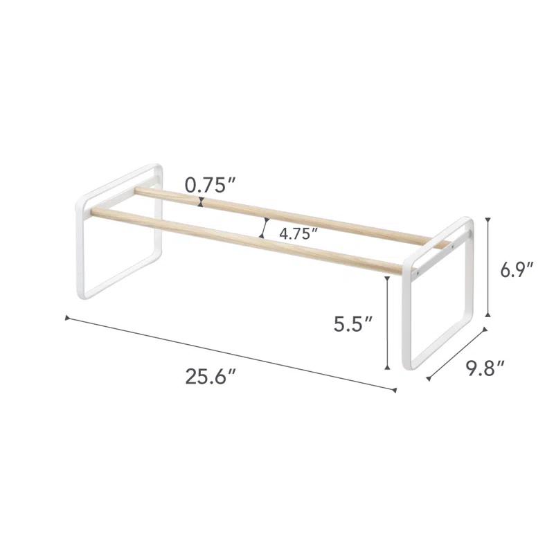 Yamazaki Home Shoe Rack, Steel, Expandable, Stackable