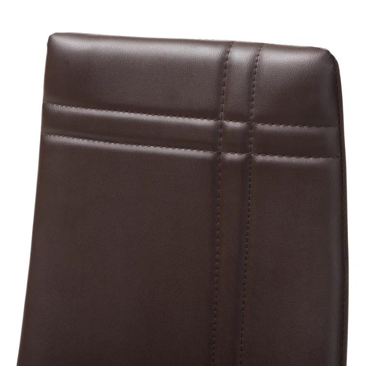 Wade Logan® Chavelle 22'' H Faux Leather Upholstered Parsons Chair (Set of 4)