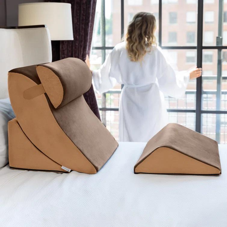 Avana Kind Bed 4-Piece Orthopedic Support Wedge Pillow Comfort System
