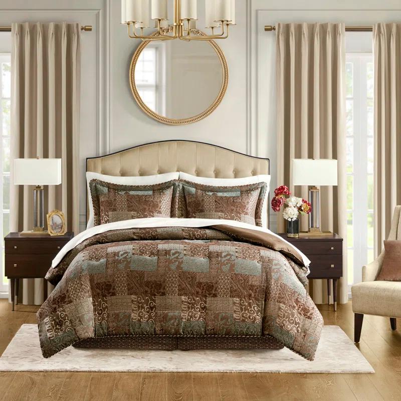 Croscill Croscill Galleria 4 Piece Chenille Jacquard Comforter Set