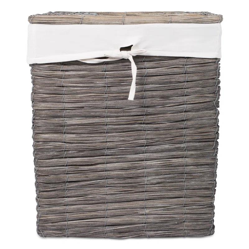 BirdRock Home Wicker Laundry Hamper with Handles
