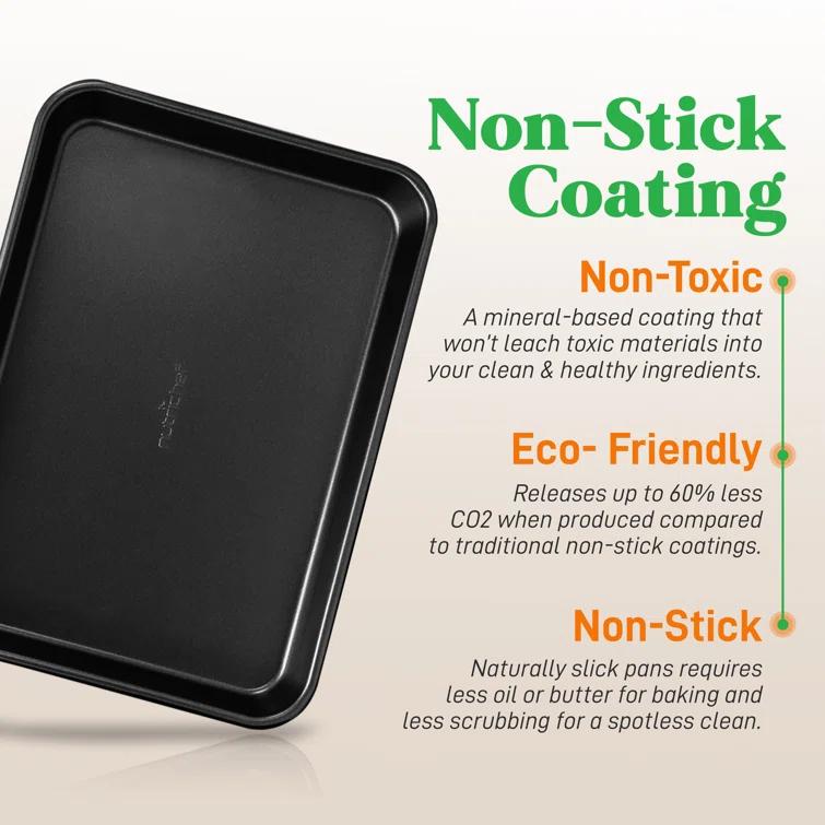 NutriChef NutriChef Non-Stick Steel 2 Piece Baking Sheet Set