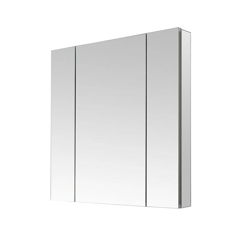AQUADOM R3-3636E Royale Medicine Cabinet with Electrical Outlets, Defogger, Adjustable LED 3X Magnifying Mirror.