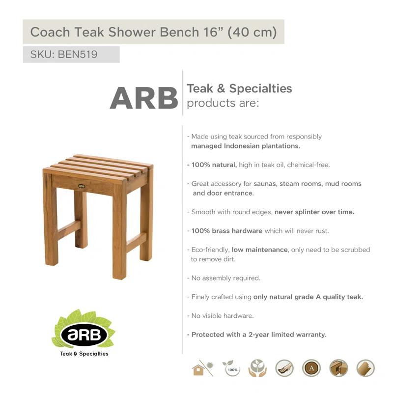 Teak Shower Bench