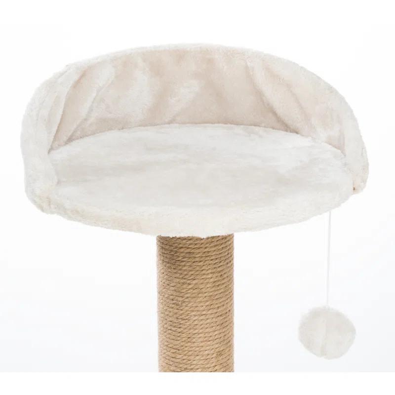 TRIXIE Federico 56" Cat Tower, 4-Level Cat Tree, Sisal Cat Scratching Posts, Plush Condo Platforms Hammock Cat Toy