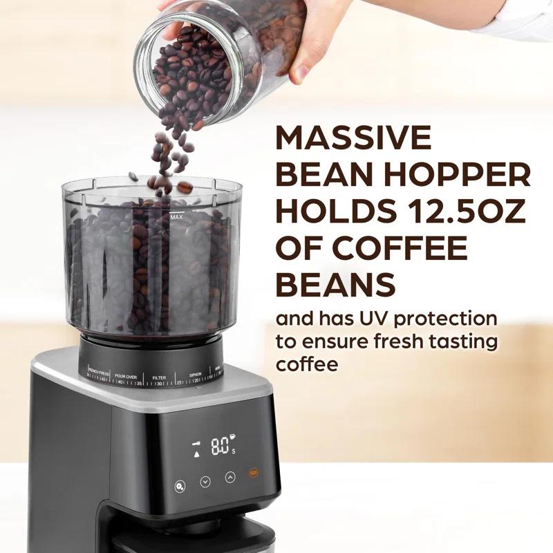 Zulay Kitchen Zulay Kitchen Adjustable Burr Coffee Grinder, Commercial Automatic Conical Coffee Bean Grinder