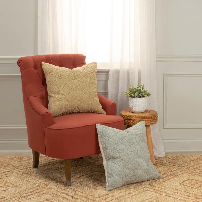 Rizzy Home Embroidered Cotton Reversible Throw Pillow