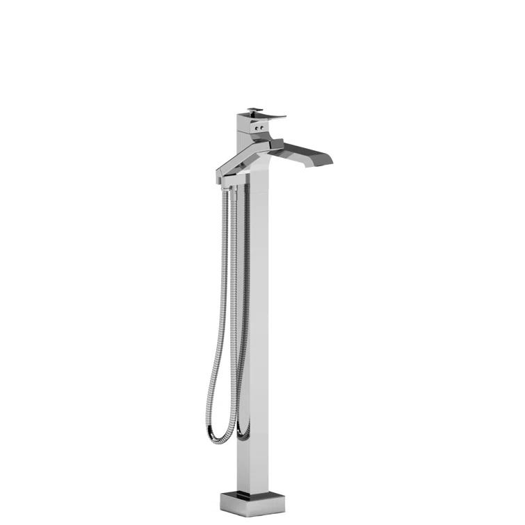 Zendo Thermostatic Single Hole Floor Mount Tub Filler Trim