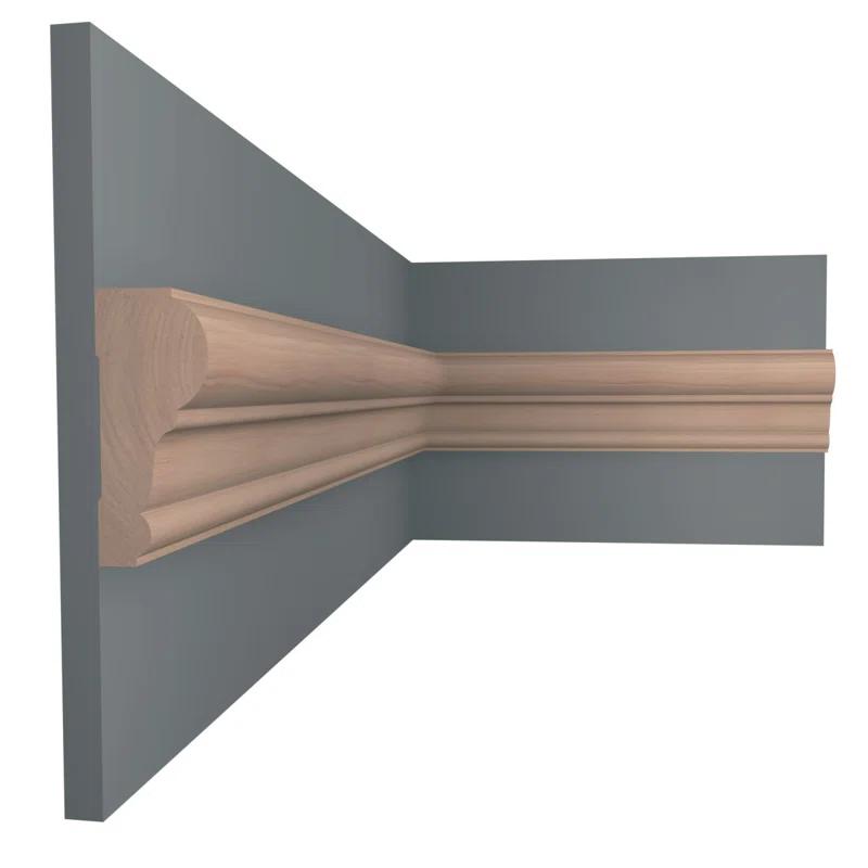 WM392 1"D x 2 3/8"W x 96"L Solid Wood Stain Chair Rail Molding