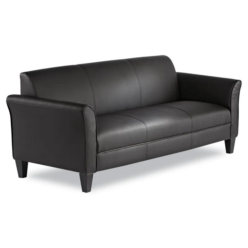 Alera® Leather 77'' Reception Sofa