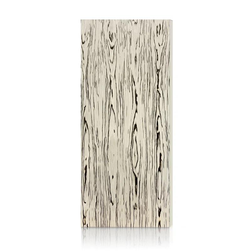 Calhome White and Brown Smooth Flush Hollow Core Veneer Composite Interior Door Slab