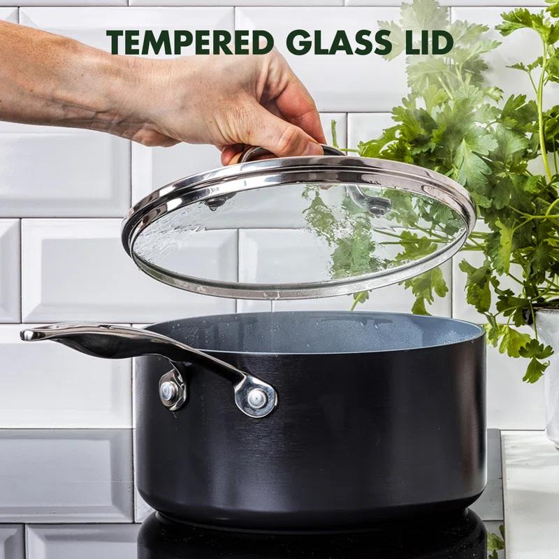 GreenPan Valencia Pro Healthy Ceramic Nonstick 2qt Saucepan With Lid