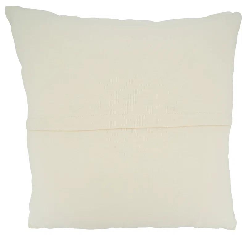 Saro Celeste Collection Geometric Cotton Blend Throw Pillow