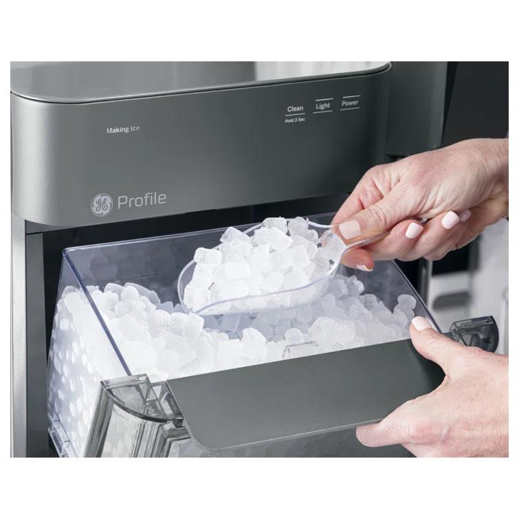 GE Profile Opal 2.0 Ultra Nugget Ice Maker in Stainless Steel